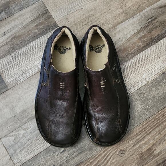 Dr. Martens Mens‎ Dark Brown Leather Slip-Ons Size 9 AW004 KV 05 P Neutral main image 9